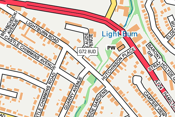 G72 8UD map - OS OpenMap – Local (Ordnance Survey) G72 8UD map - OS OpenMap – Local (Ordnance Survey)