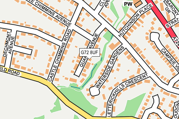 G72 8UF map - OS OpenMap – Local (Ordnance Survey) G72 8UF map - OS OpenMap – Local (Ordnance Survey)