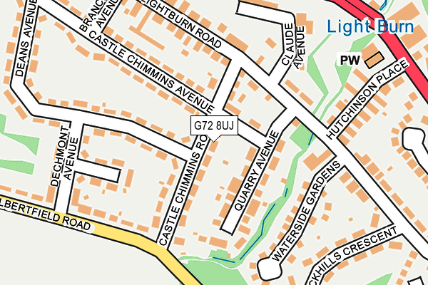 G72 8UJ map - OS OpenMap – Local (Ordnance Survey) G72 8UJ map - OS OpenMap – Local (Ordnance Survey)