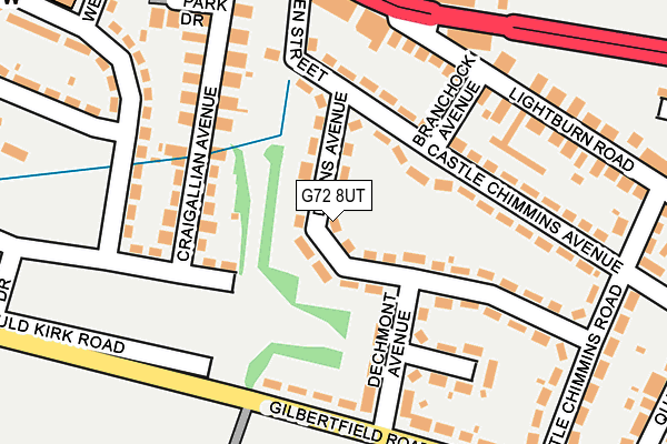 G72 8UT map - OS OpenMap – Local (Ordnance Survey) G72 8UT map - OS OpenMap – Local (Ordnance Survey)