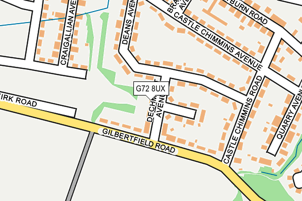 G72 8UX map - OS OpenMap – Local (Ordnance Survey) G72 8UX map - OS OpenMap – Local (Ordnance Survey)