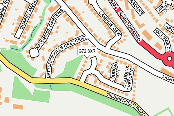 G72 8XR map - OS OpenMap – Local (Ordnance Survey) G72 8XR map - OS OpenMap – Local (Ordnance Survey)