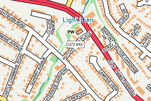 G72 8XX map - OS OpenMap – Local (Ordnance Survey) G72 8XX map - OS OpenMap – Local (Ordnance Survey)