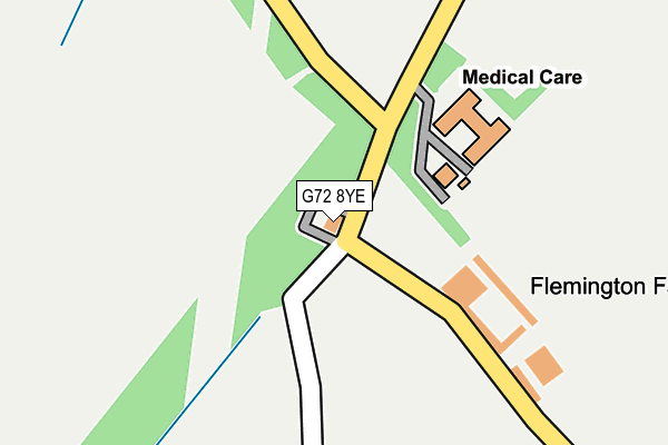 G72 8YE map - OS OpenMap – Local (Ordnance Survey) G72 8YE map - OS OpenMap – Local (Ordnance Survey)