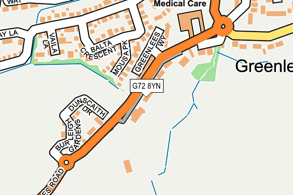 G72 8YN map - OS OpenMap – Local (Ordnance Survey) G72 8YN map - OS OpenMap – Local (Ordnance Survey)