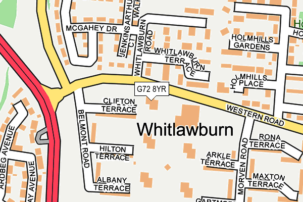 G72 8YR map - OS OpenMap – Local (Ordnance Survey) G72 8YR map - OS OpenMap – Local (Ordnance Survey)