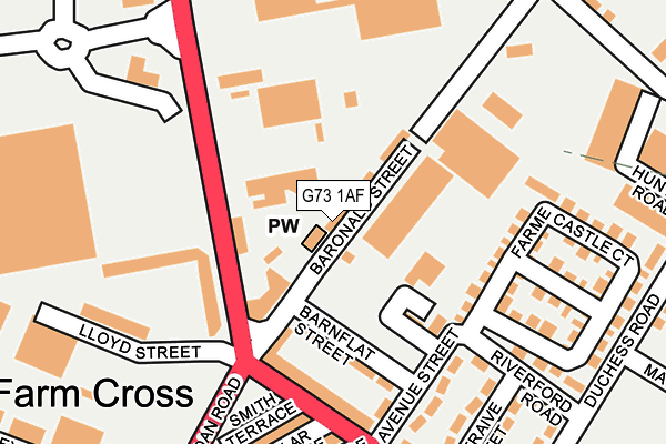G73 1AF map - OS OpenMap – Local (Ordnance Survey) G73 1AF map - OS OpenMap – Local (Ordnance Survey)