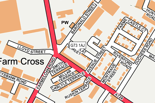 G73 1AJ map - OS OpenMap – Local (Ordnance Survey) G73 1AJ map - OS OpenMap – Local (Ordnance Survey)