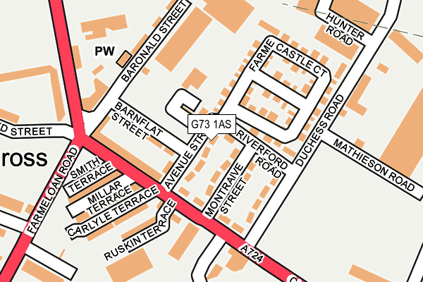 G73 1AS map - OS OpenMap – Local (Ordnance Survey) G73 1AS map - OS OpenMap – Local (Ordnance Survey)