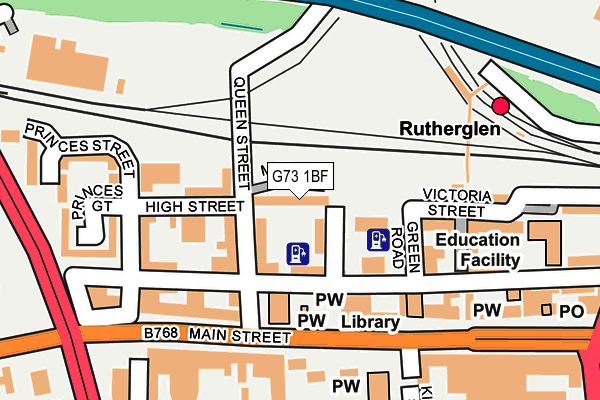 G73 1BF map - OS OpenMap – Local (Ordnance Survey) G73 1BF map - OS OpenMap – Local (Ordnance Survey)