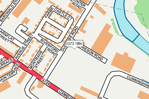 G73 1BN map - OS OpenMap – Local (Ordnance Survey) G73 1BN map - OS OpenMap – Local (Ordnance Survey)