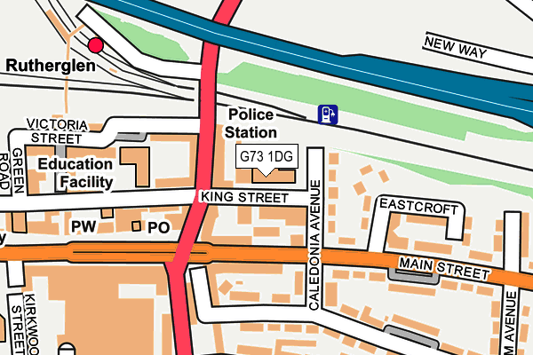 G73 1DG map - OS OpenMap – Local (Ordnance Survey) G73 1DG map - OS OpenMap – Local (Ordnance Survey)