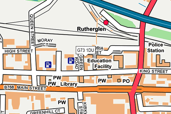 G73 1DU map - OS OpenMap – Local (Ordnance Survey)