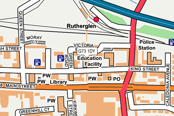 G73 1DY map - OS OpenMap – Local (Ordnance Survey) G73 1DY map - OS OpenMap – Local (Ordnance Survey)