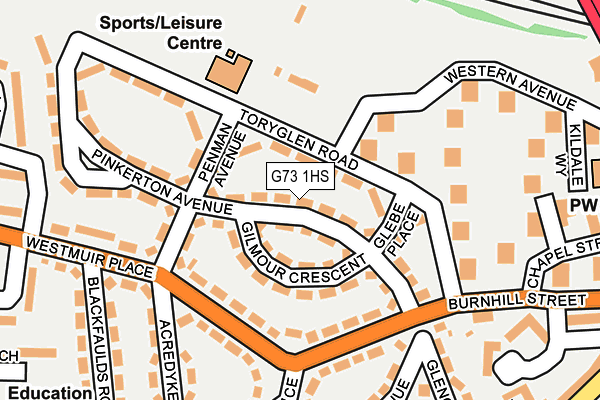G73 1HS map - OS OpenMap – Local (Ordnance Survey) G73 1HS map - OS OpenMap – Local (Ordnance Survey)