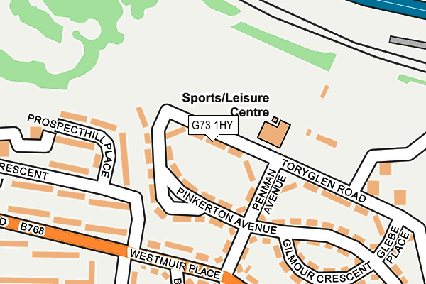 G73 1HY map - OS OpenMap – Local (Ordnance Survey) G73 1HY map - OS OpenMap – Local (Ordnance Survey)