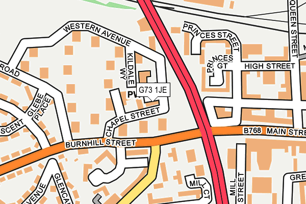 G73 1JE map - OS OpenMap – Local (Ordnance Survey) G73 1JE map - OS OpenMap – Local (Ordnance Survey)