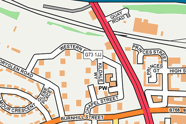 G73 1JJ map - OS OpenMap – Local (Ordnance Survey) G73 1JJ map - OS OpenMap – Local (Ordnance Survey)