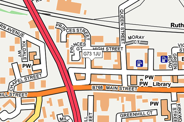 G73 1JU map - OS OpenMap – Local (Ordnance Survey) G73 1JU map - OS OpenMap – Local (Ordnance Survey)
