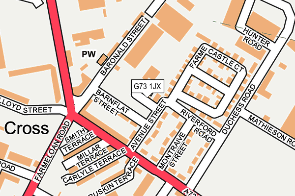 G73 1JX map - OS OpenMap – Local (Ordnance Survey) G73 1JX map - OS OpenMap – Local (Ordnance Survey)