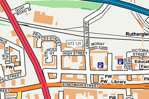 G73 1JY map - OS OpenMap – Local (Ordnance Survey) G73 1JY map - OS OpenMap – Local (Ordnance Survey)