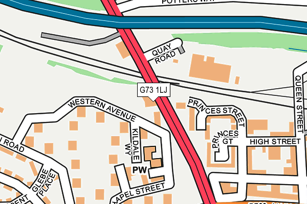 G73 1LJ map - OS OpenMap – Local (Ordnance Survey) G73 1LJ map - OS OpenMap – Local (Ordnance Survey)