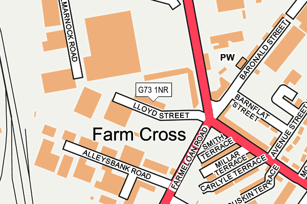 G73 1NR map - OS OpenMap – Local (Ordnance Survey)