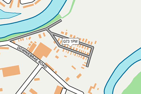 G73 1PW map - OS OpenMap – Local (Ordnance Survey) G73 1PW map - OS OpenMap – Local (Ordnance Survey)