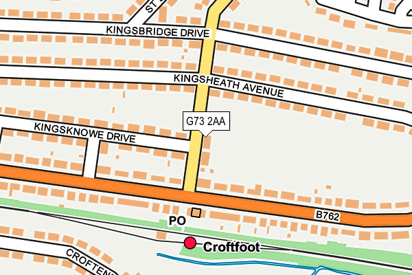G73 2AA map - OS OpenMap – Local (Ordnance Survey) G73 2AA map - OS OpenMap – Local (Ordnance Survey)