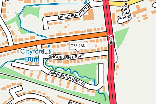 G73 2AN map - OS OpenMap – Local (Ordnance Survey) G73 2AN map - OS OpenMap – Local (Ordnance Survey)