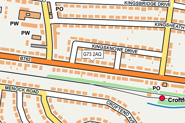 G73 2AQ map - OS OpenMap – Local (Ordnance Survey) G73 2AQ map - OS OpenMap – Local (Ordnance Survey)