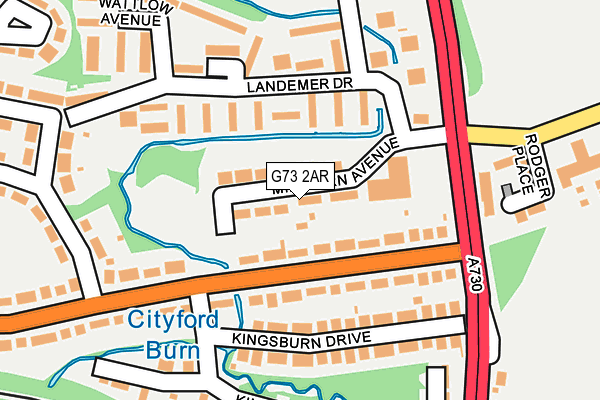 G73 2AR map - OS OpenMap – Local (Ordnance Survey) G73 2AR map - OS OpenMap – Local (Ordnance Survey)