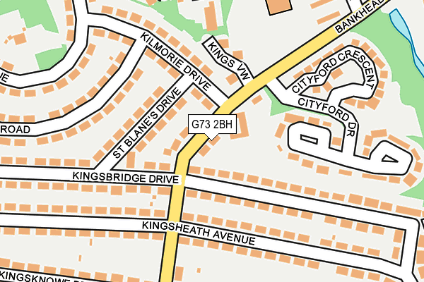 G73 2BH map - OS OpenMap – Local (Ordnance Survey) G73 2BH map - OS OpenMap – Local (Ordnance Survey)