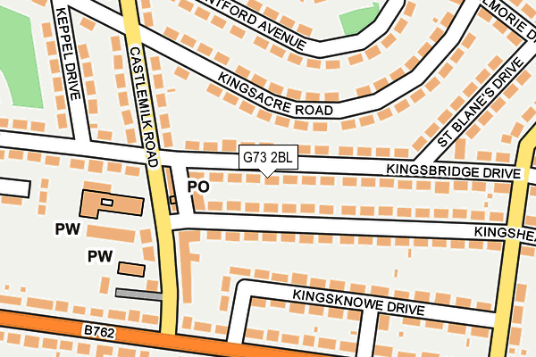 G73 2BL map - OS OpenMap – Local (Ordnance Survey) G73 2BL map - OS OpenMap – Local (Ordnance Survey)