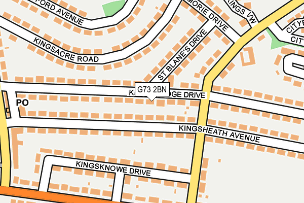 G73 2BN map - OS OpenMap – Local (Ordnance Survey) G73 2BN map - OS OpenMap – Local (Ordnance Survey)