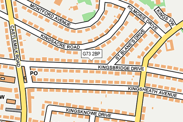 G73 2BP map - OS OpenMap – Local (Ordnance Survey) G73 2BP map - OS OpenMap – Local (Ordnance Survey)