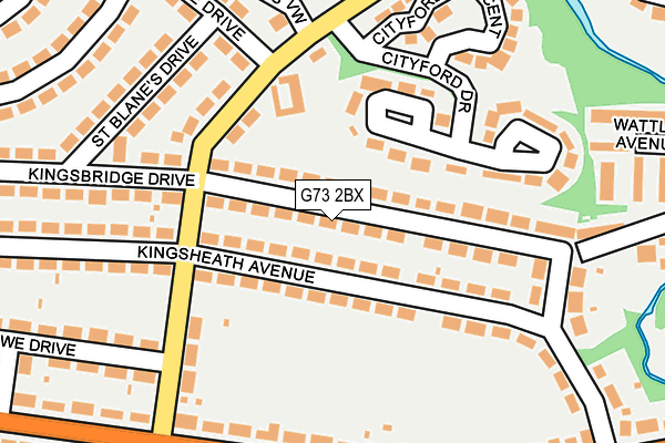 G73 2BX map - OS OpenMap – Local (Ordnance Survey) G73 2BX map - OS OpenMap – Local (Ordnance Survey)