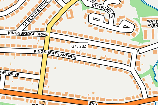 G73 2BZ map - OS OpenMap – Local (Ordnance Survey) G73 2BZ map - OS OpenMap – Local (Ordnance Survey)