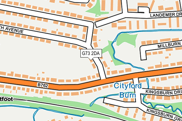 G73 2DA map - OS OpenMap – Local (Ordnance Survey) G73 2DA map - OS OpenMap – Local (Ordnance Survey)