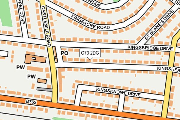 G73 2DG map - OS OpenMap – Local (Ordnance Survey) G73 2DG map - OS OpenMap – Local (Ordnance Survey)
