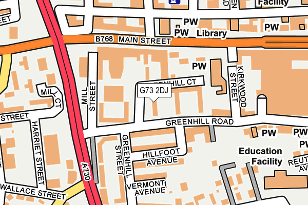G73 2DJ map - OS OpenMap – Local (Ordnance Survey) G73 2DJ map - OS OpenMap – Local (Ordnance Survey)