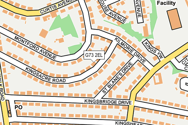 G73 2EL map - OS OpenMap – Local (Ordnance Survey) G73 2EL map - OS OpenMap – Local (Ordnance Survey)