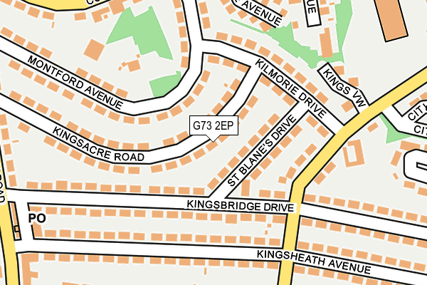 G73 2EP map - OS OpenMap – Local (Ordnance Survey) G73 2EP map - OS OpenMap – Local (Ordnance Survey)