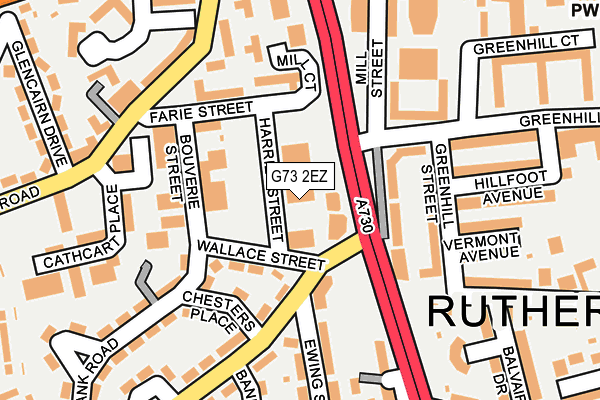 G73 2EZ map - OS OpenMap – Local (Ordnance Survey) G73 2EZ map - OS OpenMap – Local (Ordnance Survey)