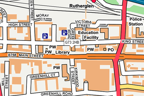 G73 2HB map - OS OpenMap – Local (Ordnance Survey) G73 2HB map - OS OpenMap – Local (Ordnance Survey)