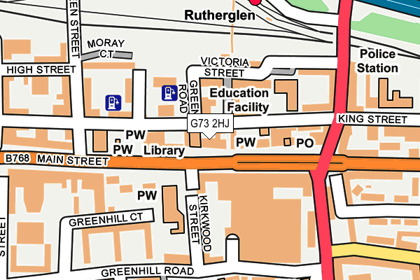 G73 2HJ map - OS OpenMap – Local (Ordnance Survey) G73 2HJ map - OS OpenMap – Local (Ordnance Survey)