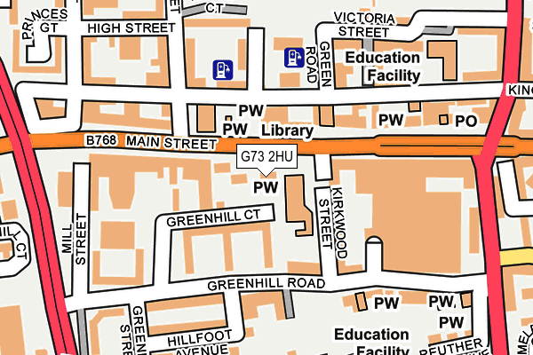 G73 2HU map - OS OpenMap – Local (Ordnance Survey) G73 2HU map - OS OpenMap – Local (Ordnance Survey)