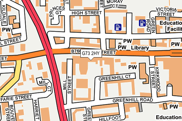 G73 2HY map - OS OpenMap – Local (Ordnance Survey) G73 2HY map - OS OpenMap – Local (Ordnance Survey)