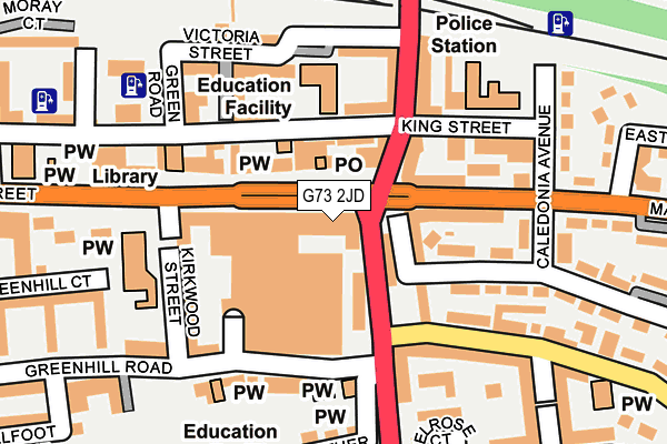 G73 2JD map - OS OpenMap – Local (Ordnance Survey) G73 2JD map - OS OpenMap – Local (Ordnance Survey)