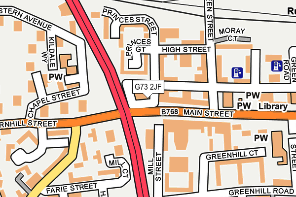 G73 2JF map - OS OpenMap – Local (Ordnance Survey) G73 2JF map - OS OpenMap – Local (Ordnance Survey)